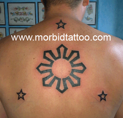 3 Stars And A Sun Tattoo 